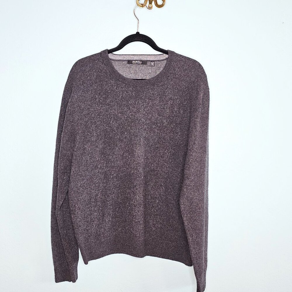 Saks Fifth Avenue Men's 100% Cashmere Crewneck Gray Sweater | XXL